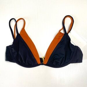 L*SPACE Zendaya Bikini Top Black & Amber, NEW!!